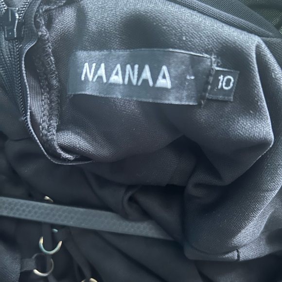 Black Sheath Maxi Dress with Plunge Neckline - Picture 6 of 8